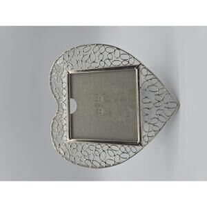 Michael Aram Style Silver Tone Heart Picture Frame